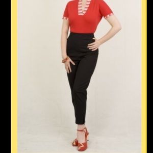 Freddie's of Pinewood black cigarette pants